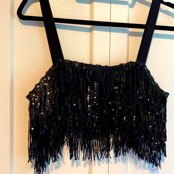 NWT 💕HOST PICK💕VICI FANCY RODEO SEQUIN FRINGE MINI SKIRT & TOP - Size Small - Picture 10 of 13